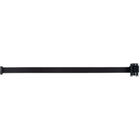 Cartouche de ruban pour assembler votre propre barri&egrave;re de contr&ocirc;le des foules, 7', Ruban Noir Mukwa Safety Services