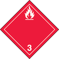 &eacute;tiquettes d'exp&eacute;dition TMD, Classe 3, Liquides inflammables, Papier Mukwa Safety Services