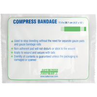 Pansement compressif grand format, 15" lo x 4-1/2" la Mukwa Safety Services