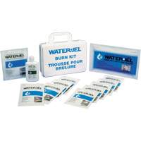 Trousses d'urgence pour brûlures Water Jel, Boîte en plastique de 36 unit&eacute;s, Classe 2 Mukwa Safety Services