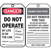 &eacute;tiquettes de s&eacute;curit&eacute;, Plastique, 3-3/8" la x 5-3/4" h, Anglais Mukwa Safety Services