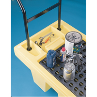 Poly-Spillcart Cart, 66.5" L x 29" W x 43.9" H, 57 US gal. Spill Cap. Mukwa Safety Services
