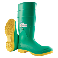 Bottes aux genoux Hazmax 16", PVC, Embout Acier, Pointure 14, Semelle R&eacute;sistant aux perforations Mukwa Safety Services