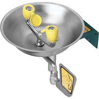 Eyewash Station, Wall-Mount Installation, Stainless Steel Bowl Mukwa Safety Services