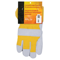 Gants d'ajusteur doubl&eacute;s pour l'hiver, Grand, Paume en Cuir de vache refendu, Doublure en Boa Mukwa Safety Services