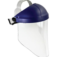 Ratchet Headgear with Faceshield, Polycarbonate, Ratchet Suspension Mukwa Safety Services