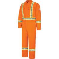 Combinaisons r&eacute;sistantes au feu avec bandes r&eacute;fl&eacute;chissantes, Taille 38, Orange, 12,2 cal/cm² Mukwa Safety Services
