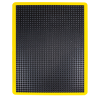 Anti-Fatigue Dome Matting, Bubbled, 2' x 3' x 1/2", Black, Rubber Mukwa Safety Services