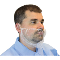 Mesh Beard Nets, Polyester, White Mukwa Safety Services