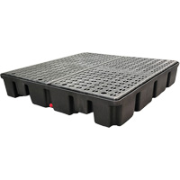 Nestable Spill Pallet Without Drain, 66 US gal. Spill Capacity, 49" x 49" x 10.5" Mukwa Safety Services