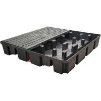 Nestable Spill Pallet Without Drain, 66 US gal. Spill Capacity, 49" x 49" x 10.5" Mukwa Safety Services