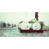 Double ISO Tank Berm, 7180 US gal. Capacity, 24' W x 20' L x 24" H, L-Bracket Mukwa Safety Services