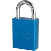 Cadenas de s&eacute;curit&eacute; American Lock, Bleu, Cl&eacute;s identiques, Aluminium, Largeur de 1-1/2" Mukwa Safety Services