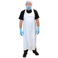 Tabliers en vinyle, Vinyle, Blanc, 35" la x 45" lo Mukwa Safety Services