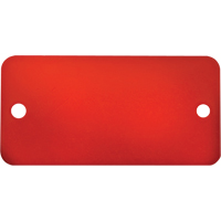 Blank Tags, Aluminum, 3" W x 1" H Mukwa Safety Services