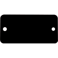 Blank Tags, Aluminum, 3" W x 1" H Mukwa Safety Services