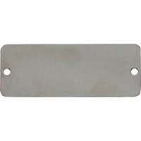 Blank Tags, Stainless Steel, 3" W x 1" H Mukwa Safety Services