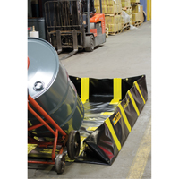 Bermes de confinement avec supports int&eacute;rieurs de parois QuickBerm , Capacit&eacute; 235 gal. US, 4' la x 8' lo x 12" h, Support &agrave; encliqueter Mukwa Safety Services