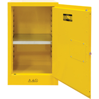 Flammable Storage Cabinet, 12 gal., 1 Door, 23" W x 35" H x 18" D Mukwa Safety Services
