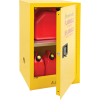 Flammable Storage Cabinet, 12 gal., 1 Door, 23" W x 35" H x 18" D Mukwa Safety Services