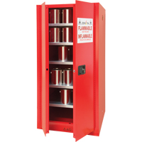 Paint/Ink Cabinet, 96 gal., 5 Shelves Mukwa Safety Services