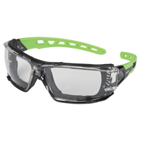 Z2500 Series Safety Glasses with Foam Gasket, Clear Lens, Anti-Scratch, ANSI Z87+/Meets/Exceeds CSA Z94.3 Mukwa Safety Services