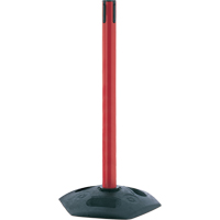 Poteau receveur robuste &agrave; ligne simple, Hauteur de 38", Rouge Mukwa Safety Services