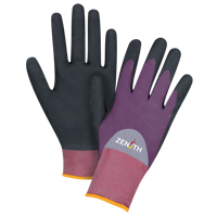 ZX-2 Premium Coated Gloves, 7/Small, Nitrile/Foam Nitrile Coating, 18 Gauge, Nylon Shell Mukwa Safety Services