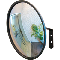 Miroir convexe avec support, Int&eacute;rieur/Ext&eacute;rieur, Diam&egrave;tre 12" Mukwa Safety Services