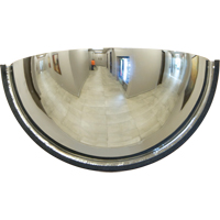 Miroir en d&ocirc;me 180°, Demi-d&ocirc;me, Dessus ferm&eacute;, Diam&egrave;tre 18" Mukwa Safety Services