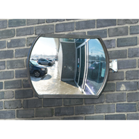 Miroir convexe rectangulaire/rond avec bras t&eacute;lescopique, 12" h x 18" la, Int&eacute;rieur/Ext&eacute;rieur Mukwa Safety Services