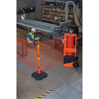 Zone de s&eacute;curit&eacute; portative , 100' lo, Acier, Orange Mukwa Safety Services