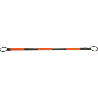 Retractable Cone Bar, 7' 5" Extended Length, Black/Orange Mukwa Safety Services