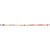 Retractable Cone Bar, 7' 5" Extended Length, Black/Orange Mukwa Safety Services