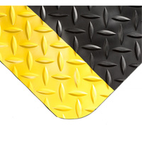 Smart Mats No.497, Diamond, 4' x 10' x 1", Black/Yellow, PVC/Urethane Mukwa Safety Services