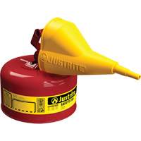 Safety Cans, Type I, Steel, 1 US gal., Red, FM Approved/UL/ULC Listed Mukwa Safety Services