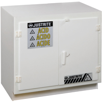 Armoires solides en poly&eacute;thyl&egrave;ne pour acides, 6 x 0,66043 gal., 36" x 35,75" x 21,75" Mukwa Safety Services
