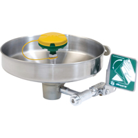Axion&reg; Eye/Face Wash Station, Wall-Mount Installation, Stainless Steel Bowl Mukwa Safety Services