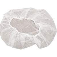 Bonnets bouffants non tiss&eacute;s, Polypropyl&egrave;ne, 21"/Grand, Blanc Mukwa Safety Services