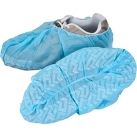 Shoe Covers, X-Large, Polypropylene, Blue Mukwa Safety Services
