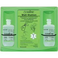 Saline Eyewash Wall Station, Double Mukwa Safety Services
