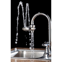 Axion&reg; Eye/Face Wash Station, Sink Mount Installation, Stainless Steel Bowl Mukwa Safety Services