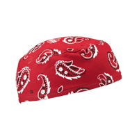 Chill-Its&reg; 6630 Cooling Skull Caps, Red Mukwa Safety Services