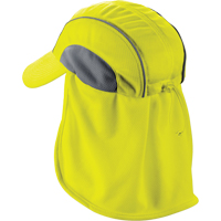 Chill-Its&reg; 6650 Cooling Hats with Neck Shades, Hi-Vis Lime Mukwa Safety Services