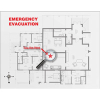 Evacuation Map Holder Clear Insert Mukwa Safety Services