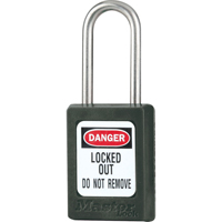 Cadenas de s&eacute;curit&eacute; S31 Zenex, Noir, Cl&eacute;s diff&eacute;rentes, Thermoplastique, Largeur de 1-3/8" Mukwa Safety Services