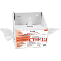 Disposable Lens Cleaning Station, Cardboard, 8" L x 4" D x 8" H Mukwa Safety Services