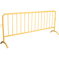 Portable Barrier, Interlocking, 102" L x 40" H, Yellow Mukwa Safety Services