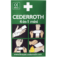 Coagulant 4-dans-1 Cederroth, 5" lo x 3" la Mukwa Safety Services