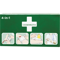 Coagulant 4-dans-1 cederroth, 9" lo x 5-1/2" la Mukwa Safety Services